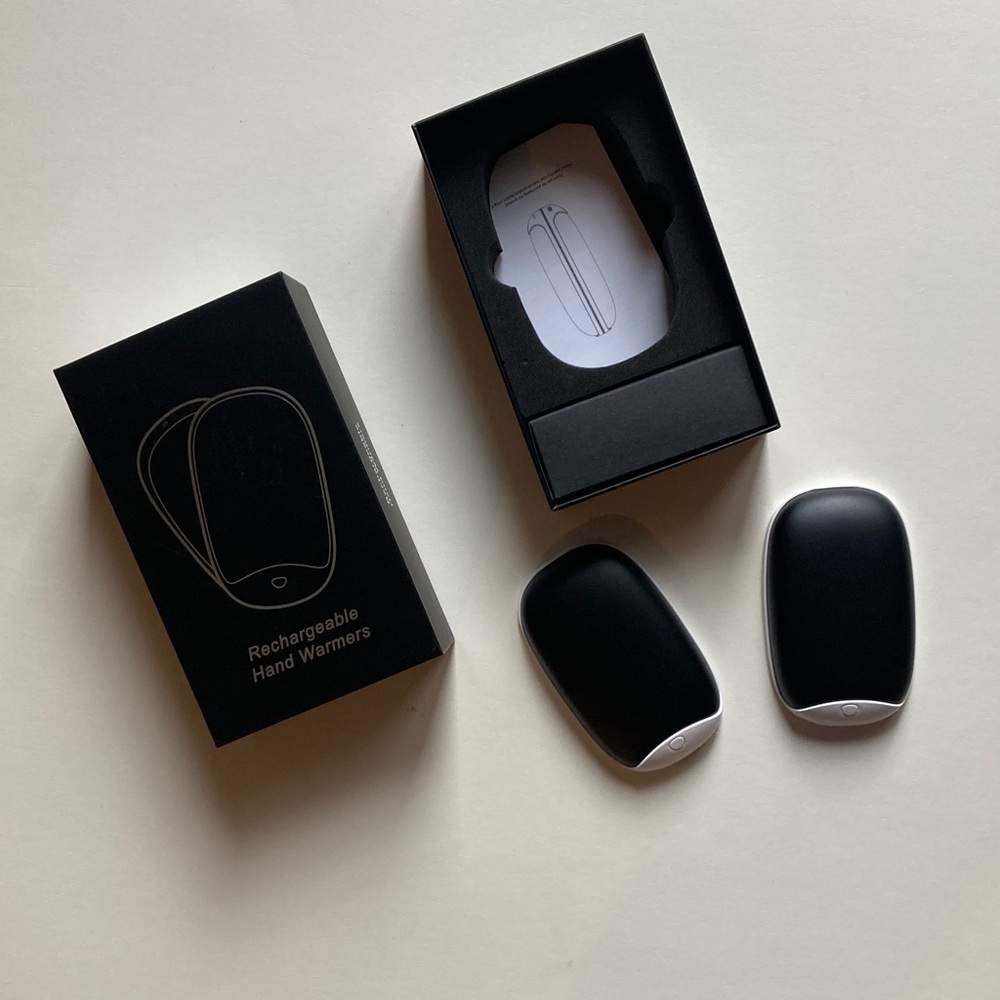 Sleek Black Hand Warmers